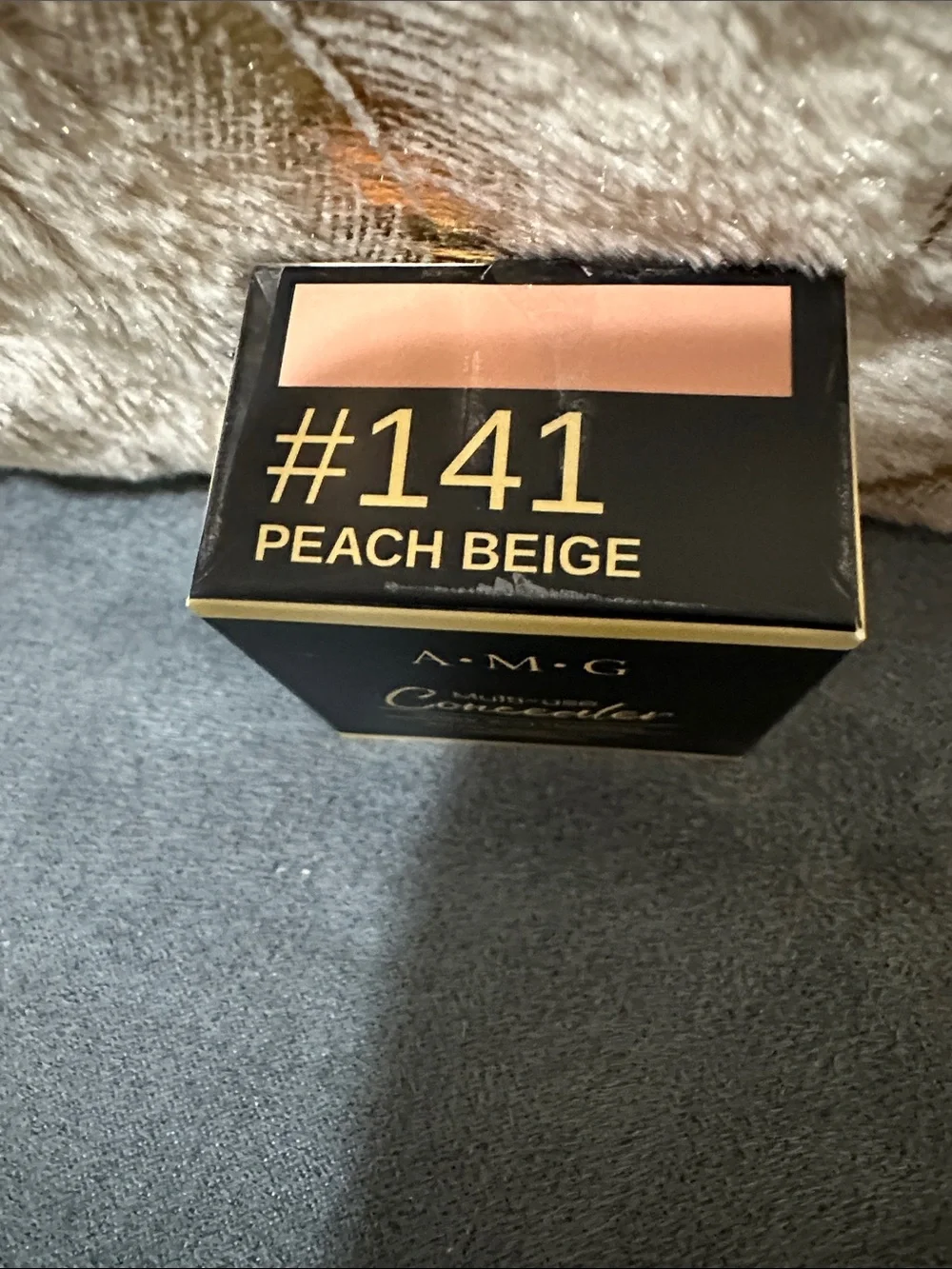 A.M.G Multi-use Concealer - Black & Gold Packaging Peach Beige Color